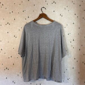 Striped Black and White Women's Top